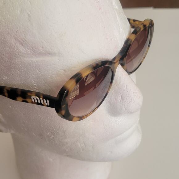 MIU MIU SMU 01U 7SO-QZ9 53x19x140 Oval sunglasses with case - Picture 10 of 11